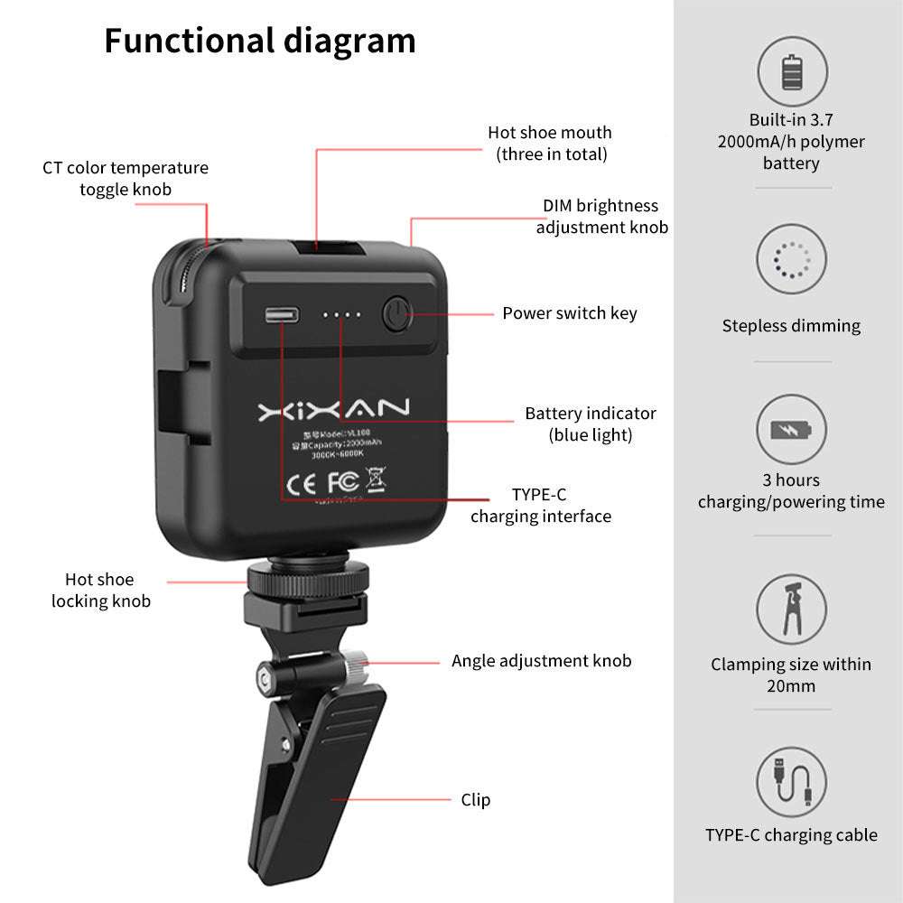 New Mobile Phone Clip Fill Light