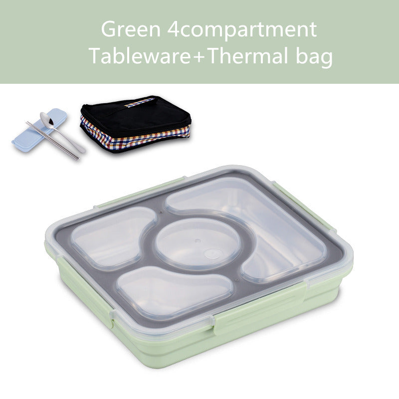 Stainless Steel Insulated lunch Box Student Lunch Box With Lid