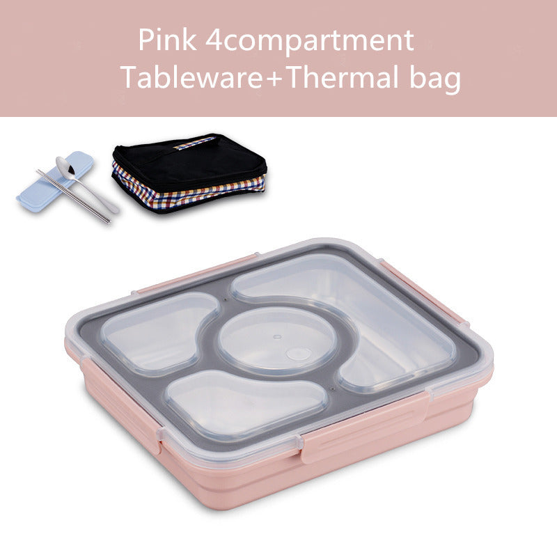 Stainless Steel Insulated lunch Box Student Lunch Box With Lid
