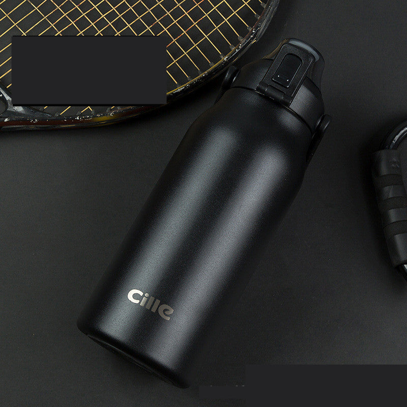 Stainless Steel Drinking Straw Cup Female Outdoor Sports Water Bottle