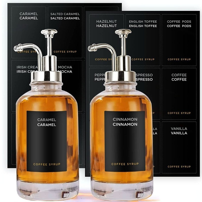 Home Fashion Coffee Syrup Dispenser Set